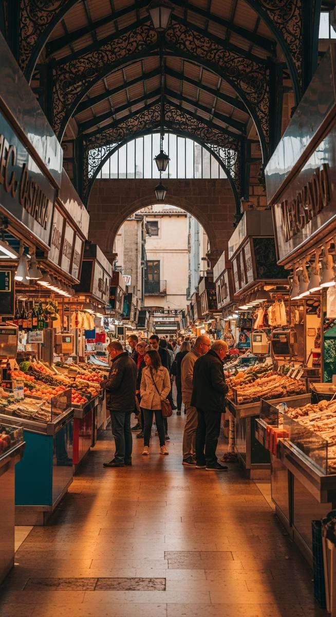 a photo illustrating 6. experience the vibrant mercado de santa catalina in Mallorca