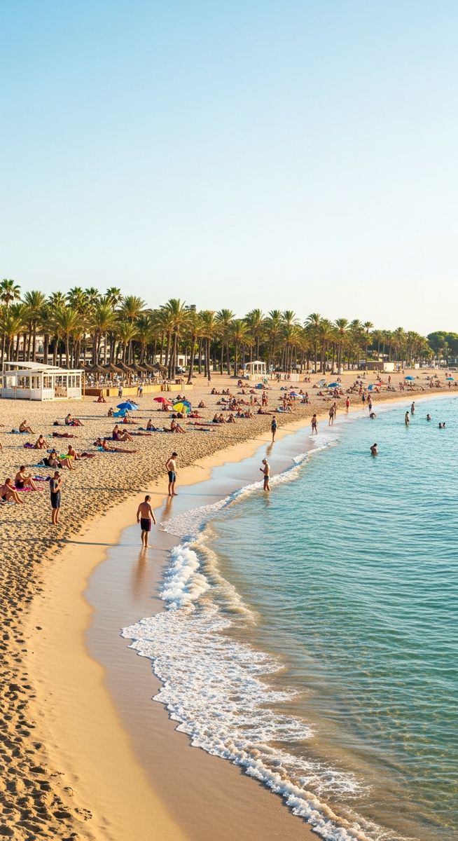 a photo illustrating 7. relax at playa de palma beach in Mallorca