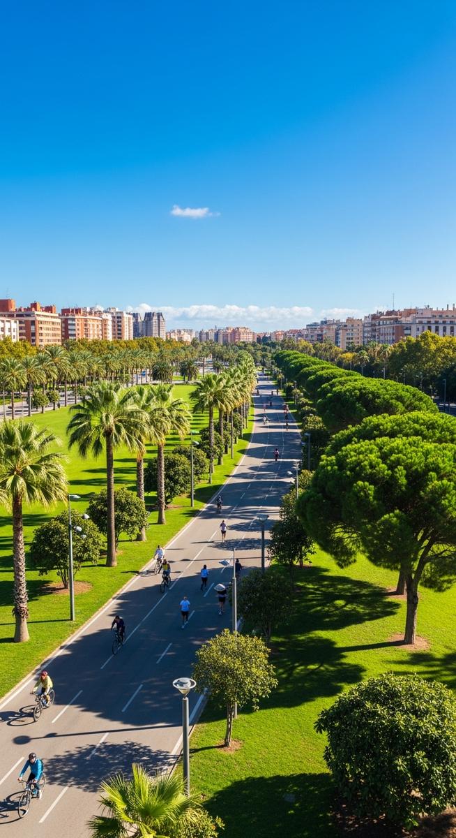 a travel photo from turia gardens valencia