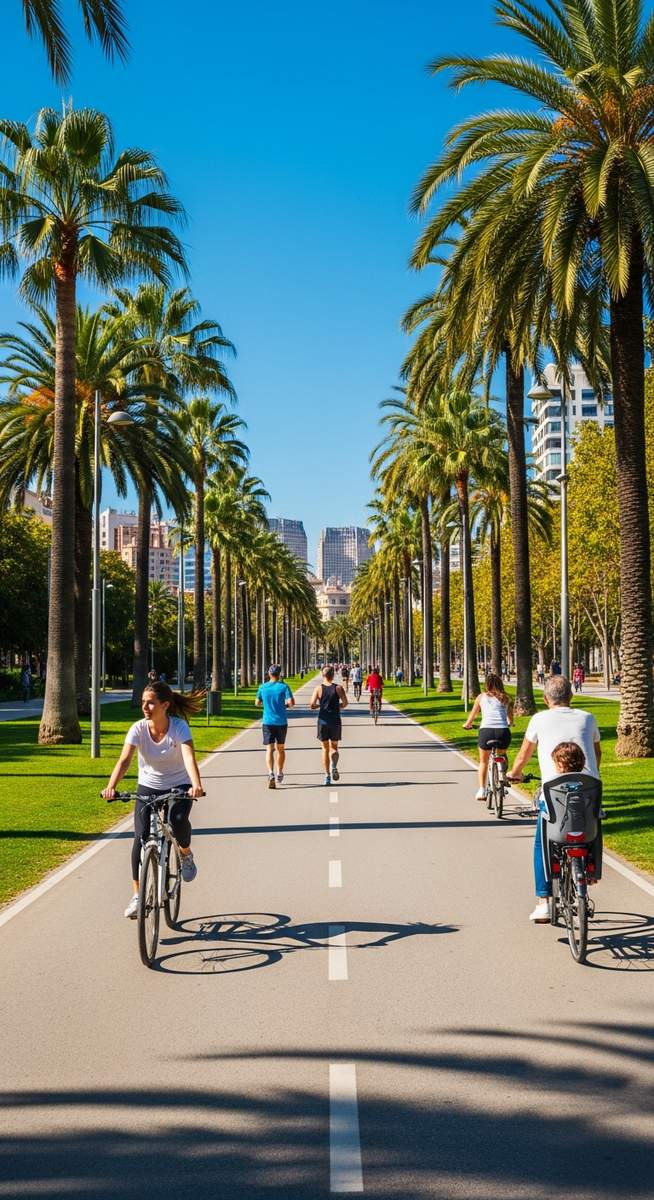 a travel photo from turia gardens valencia