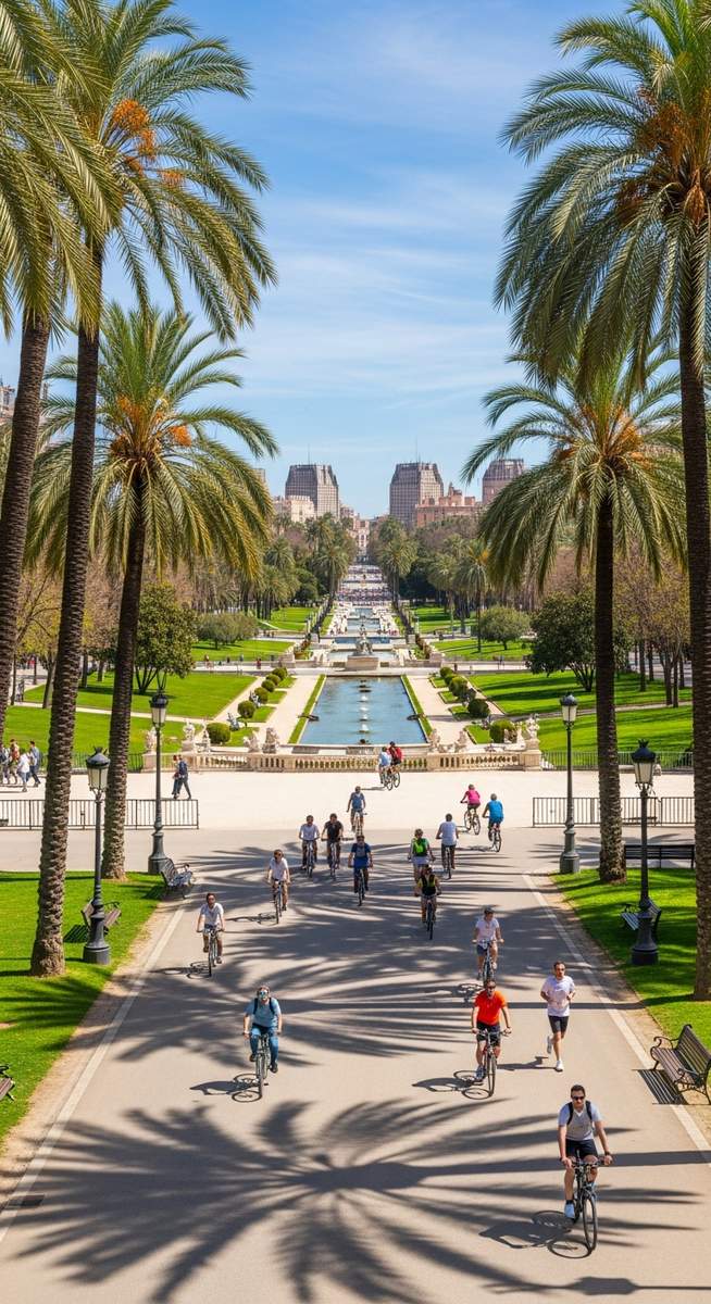 a travel photo from turia gardens valencia
