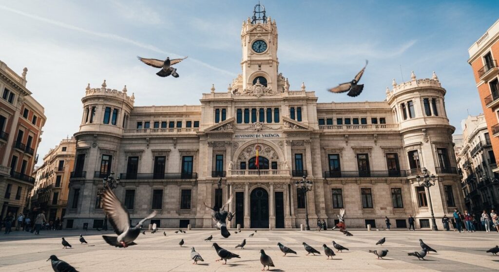 a travel photo from valencia city hall