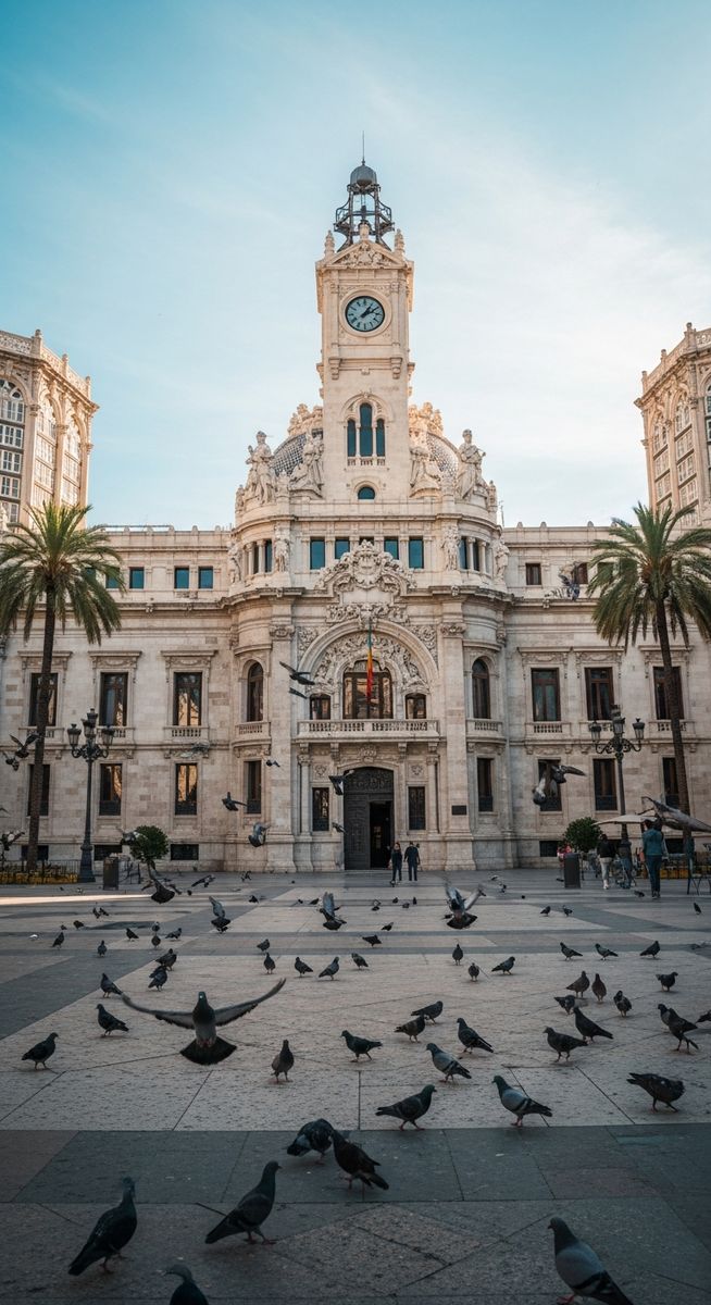 a travel photo from valencia city hall