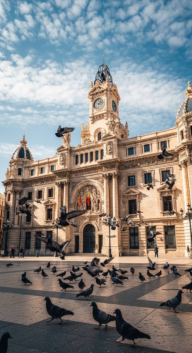 a travel photo from valencia city hall