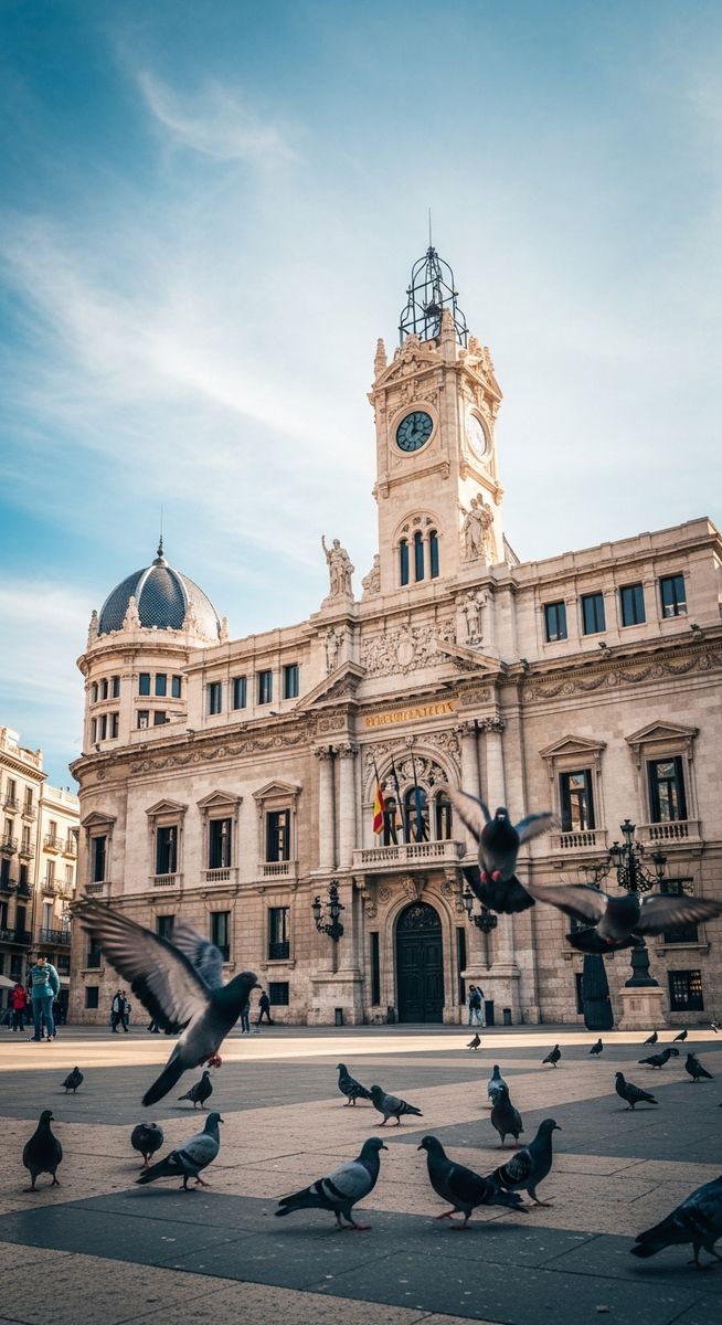 a travel photo from valencia city hall
