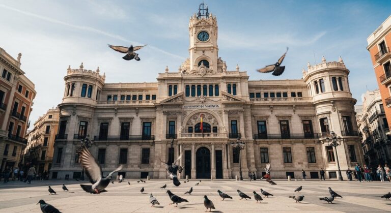 a travel photo from valencia city hall