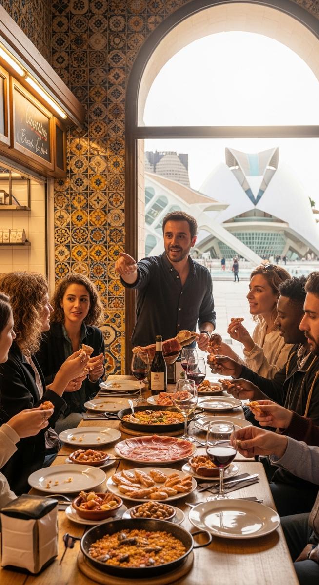 a photo illustrating 2. city of arts and sciences tour with rooftop wine and tapas in Valencia