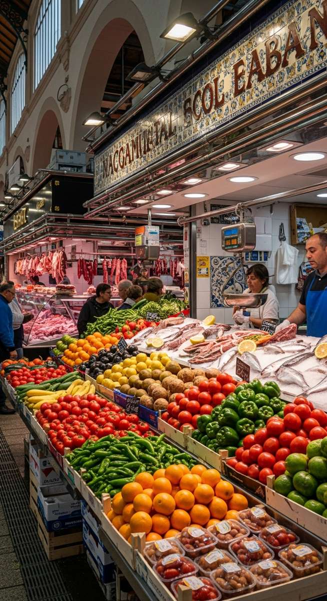 a photo illustrating 4. mercado municipal del cabaรฑal in Valencia