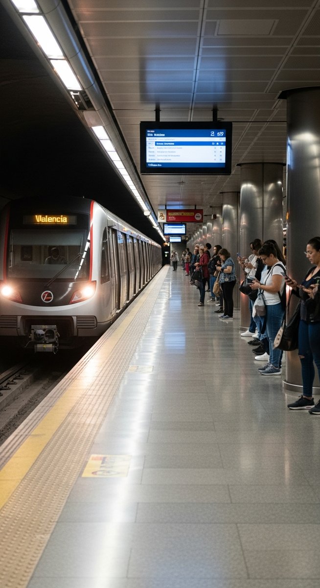 a travel photo from valencia metro