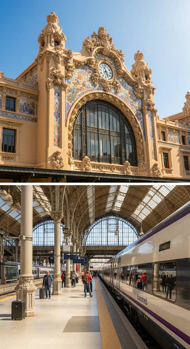 a travel photo from valencia train stations