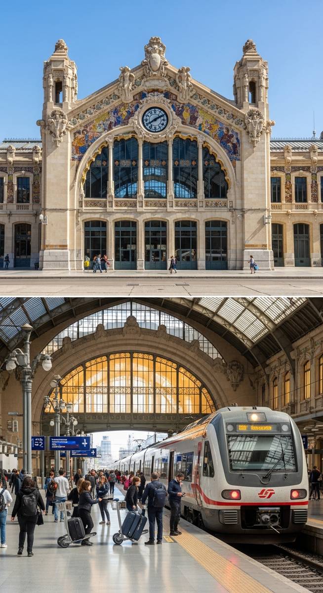 a travel photo from valencia train stations