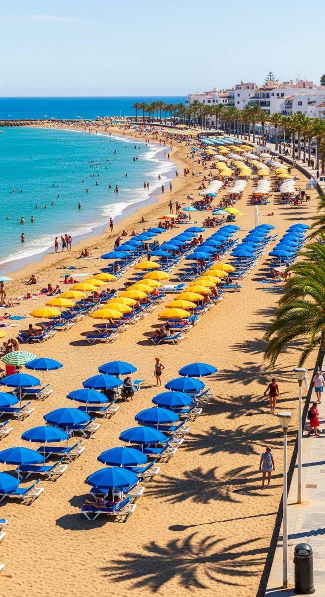 a Spanish beach in