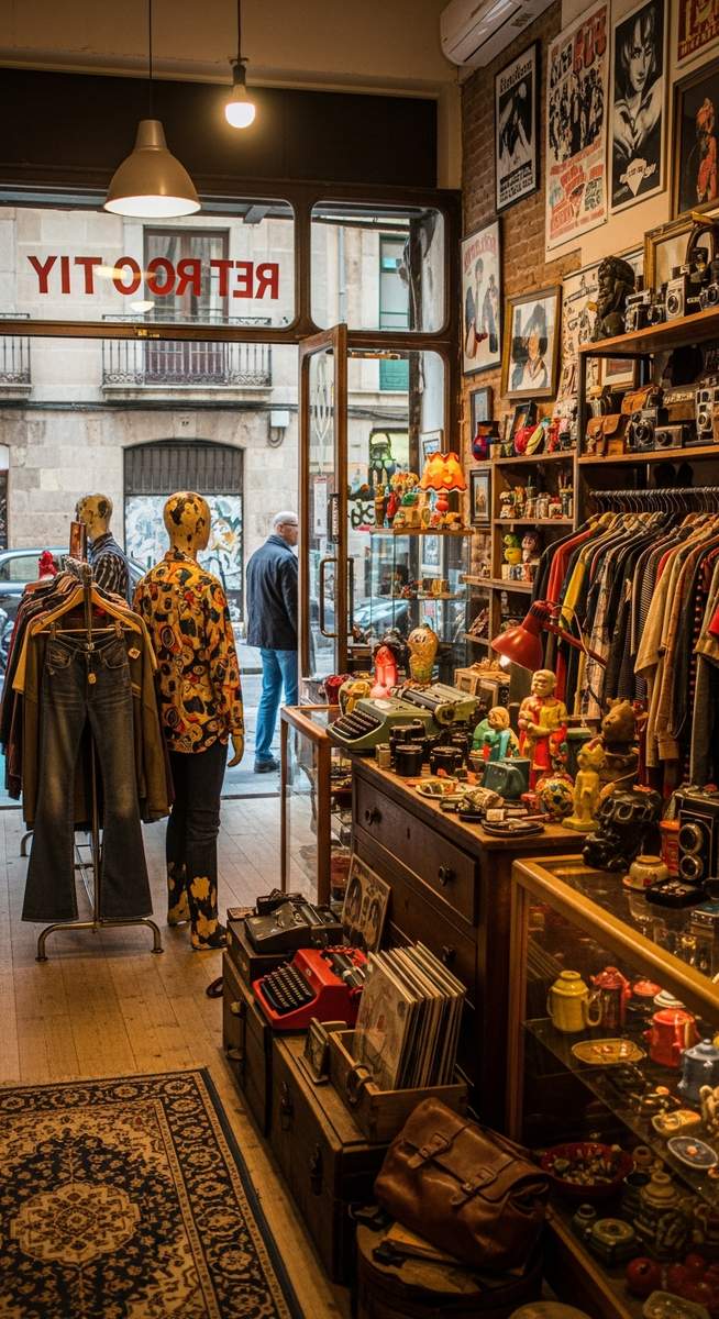 a photo illustrating 14. retro city in Barcelona