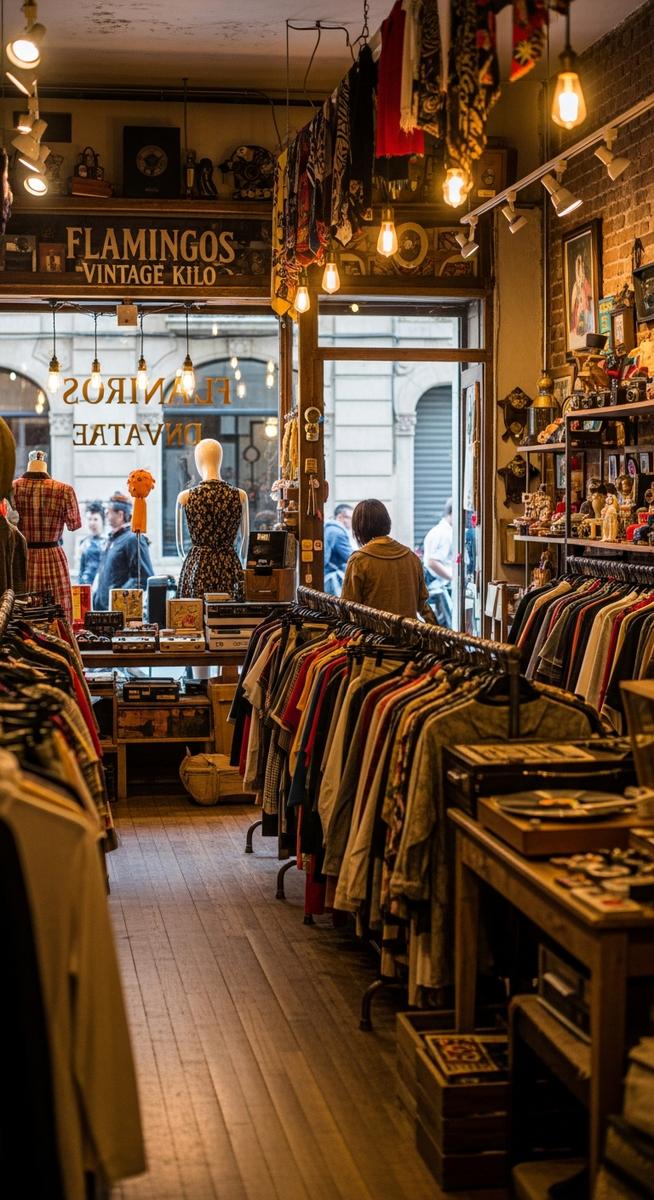 a photo illustrating 17. flamingos vintage kilo in Barcelona