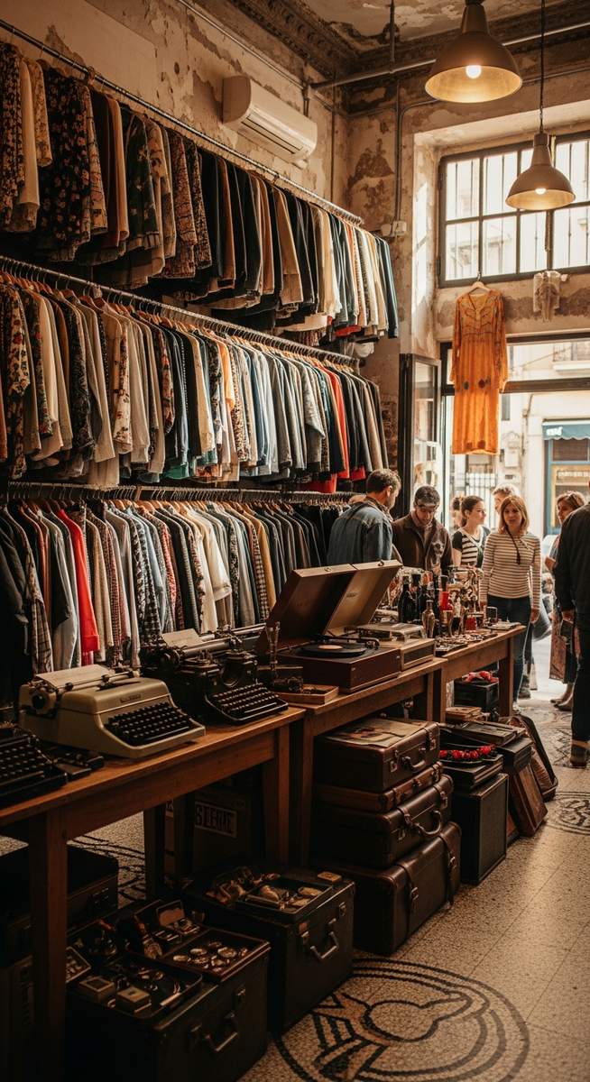 a photo illustrating 7. mercantic in Barcelona at a vintage shop in Barcelona