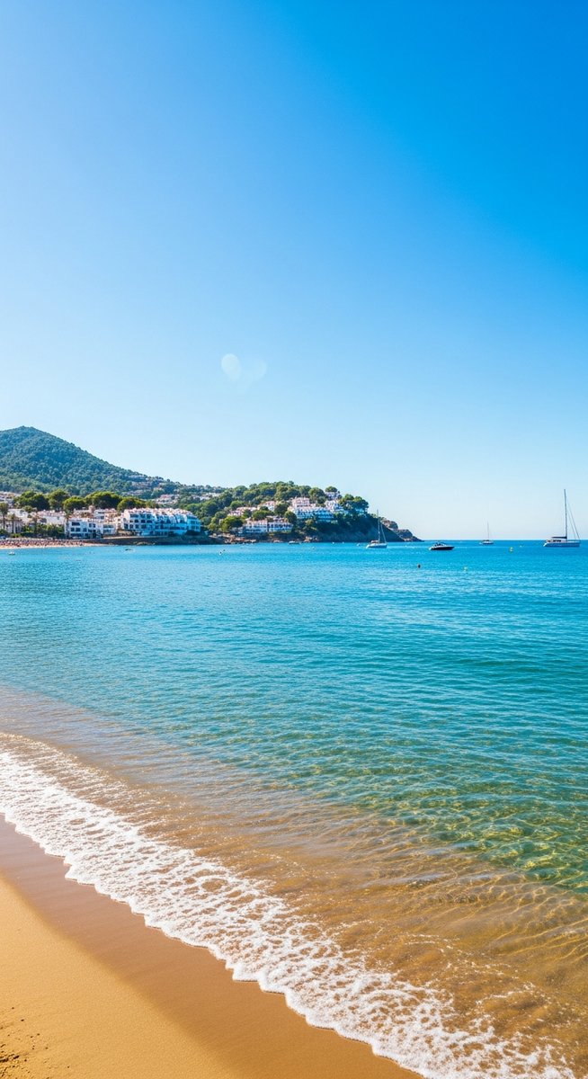 the Spain coastline in August