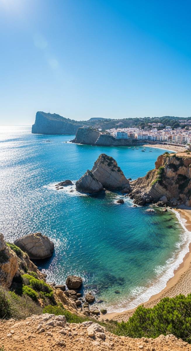 the Spain coastline in March