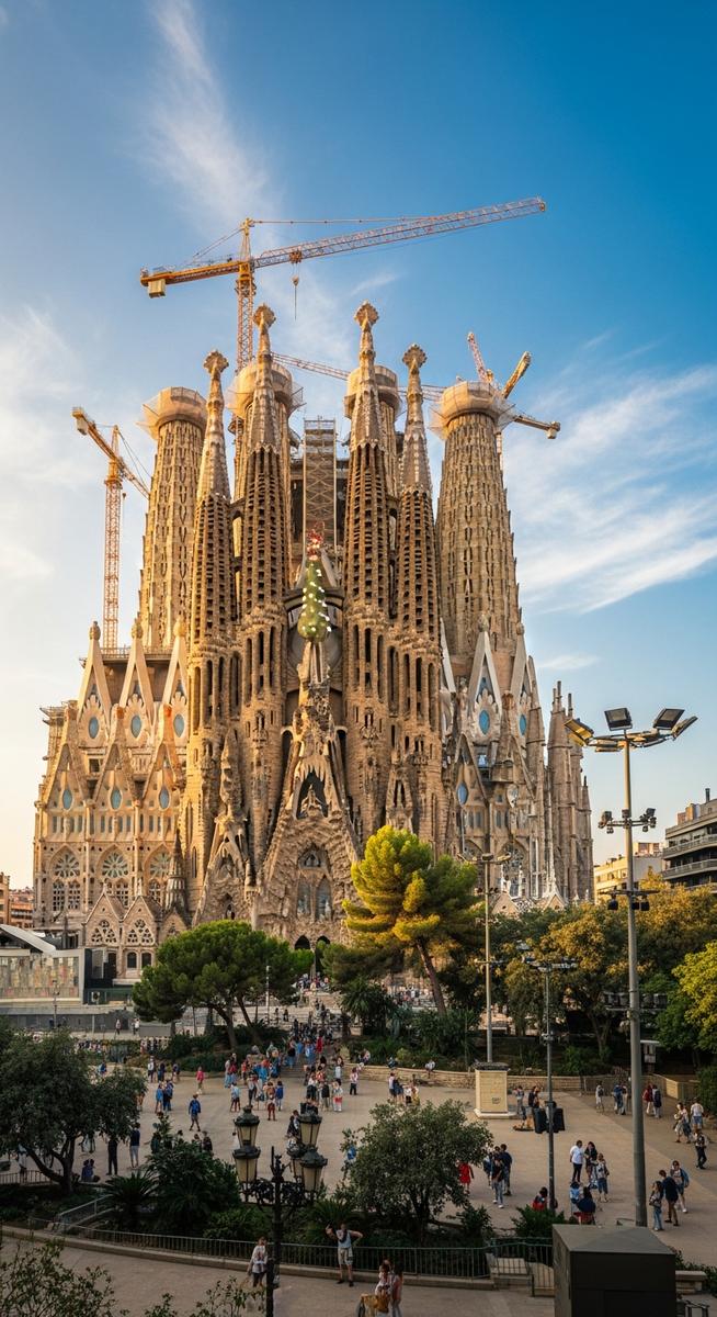 the Spain skyline in May afternoon light