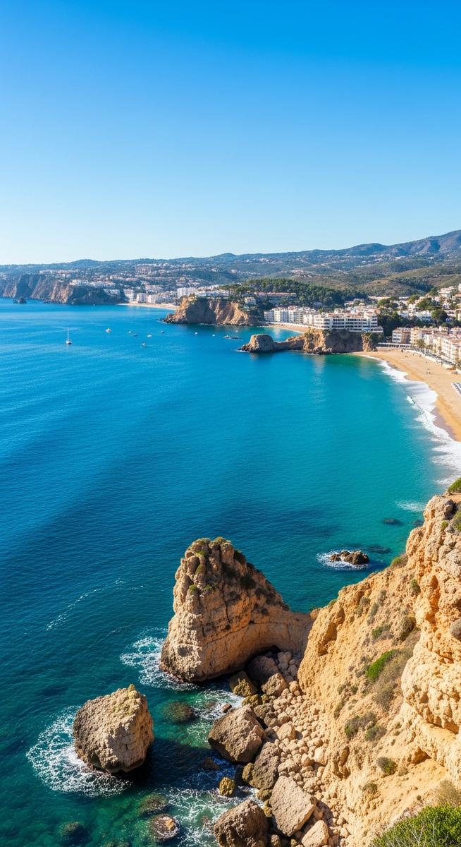 the Spain coastline in October