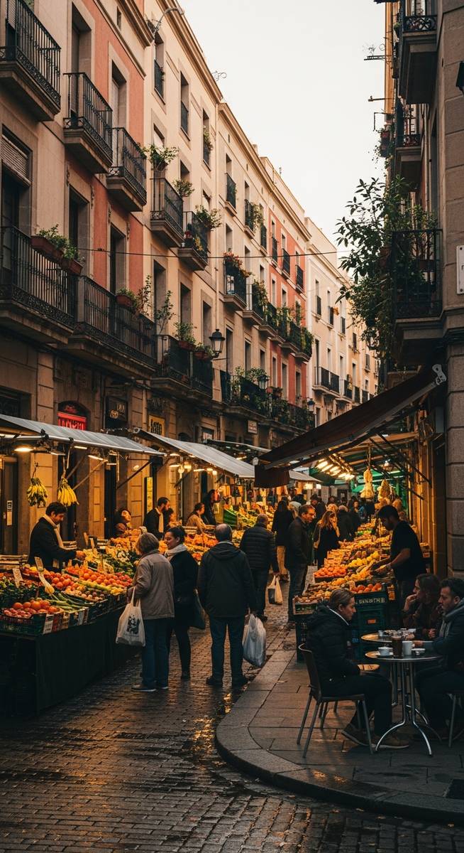 a Barcelona neighbourhood market