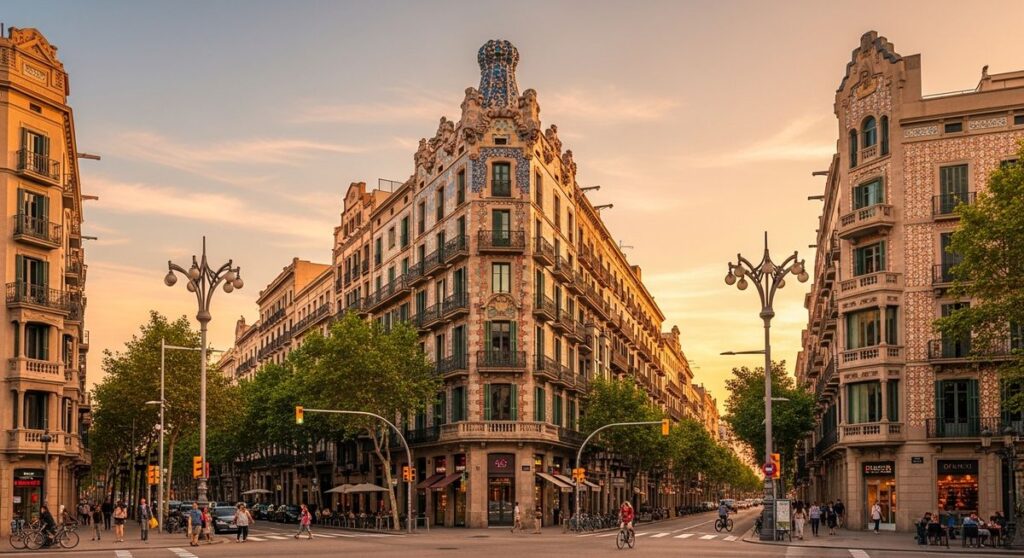 a photo illustrating 1. eixample in Barcelona
