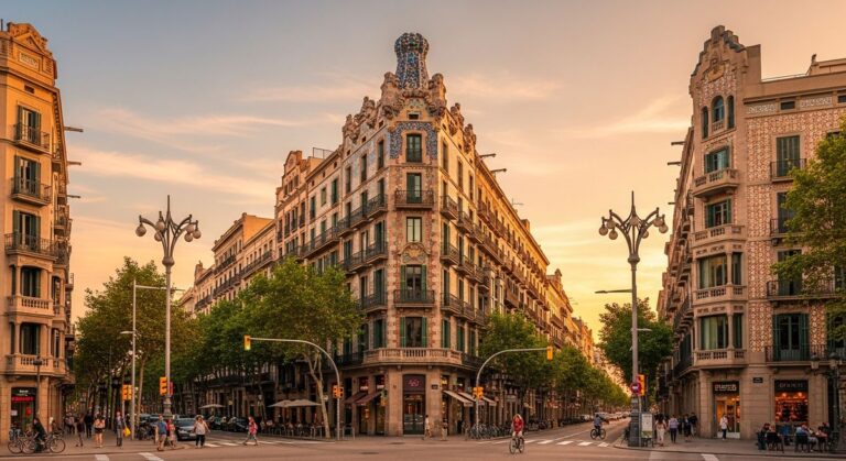 a photo illustrating 1. eixample in Barcelona