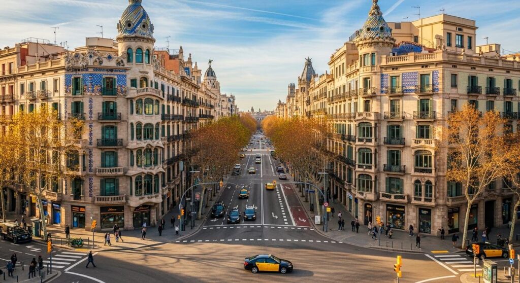 a photo illustrating 1. eixample in Barcelona