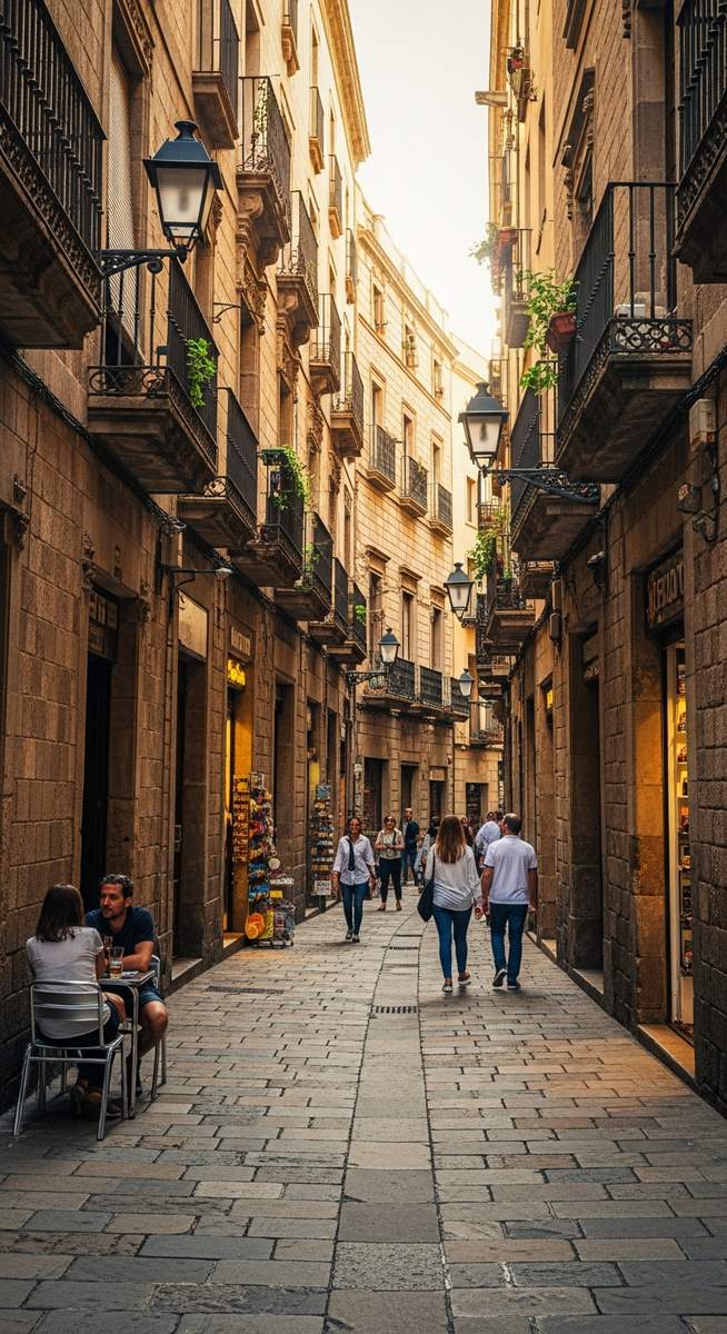 a photo illustrating 2. gothic quarter (barri gòtic) in Barcelona