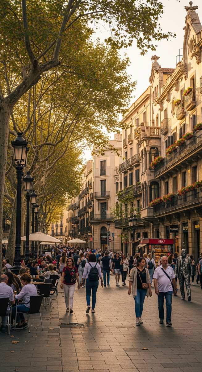 a photo illustrating 5. la rambla in Barcelona