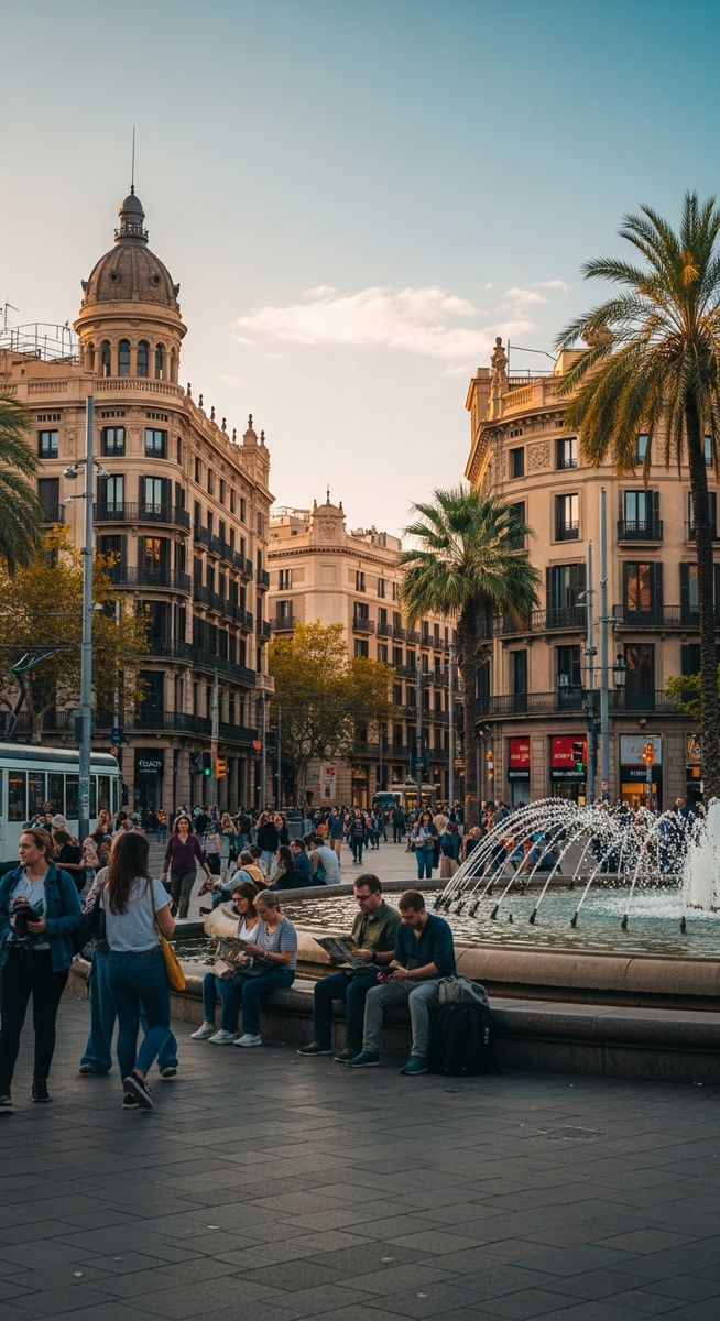 a photo illustrating 7. plaça de catalunya in Barcelona