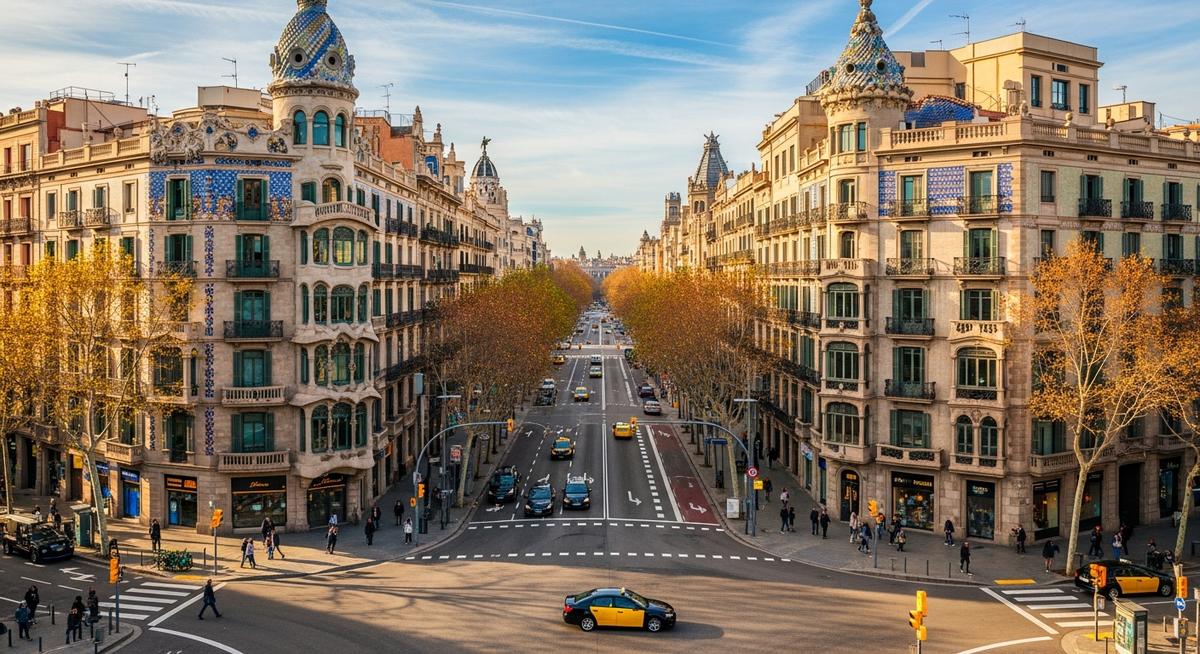 a photo illustrating 1. eixample in Barcelona