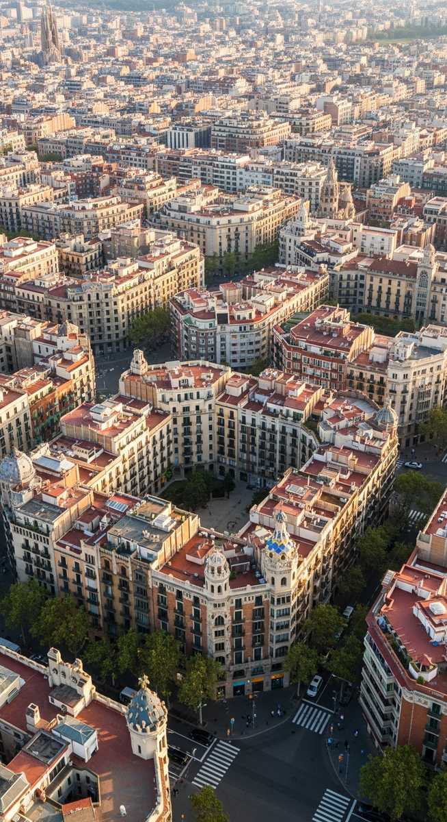 a photo illustrating 1. eixample in Barcelona