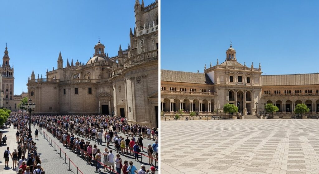 a travel photo from why not visit seville showing a downside of the destination