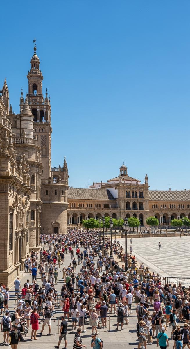 a travel photo from why not visit seville showing a downside of the destination
