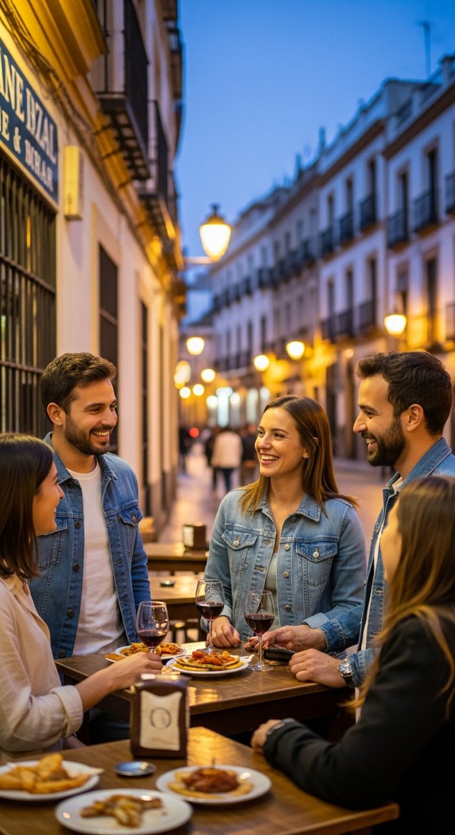 a photo illustrating seville in Spain on a food tour