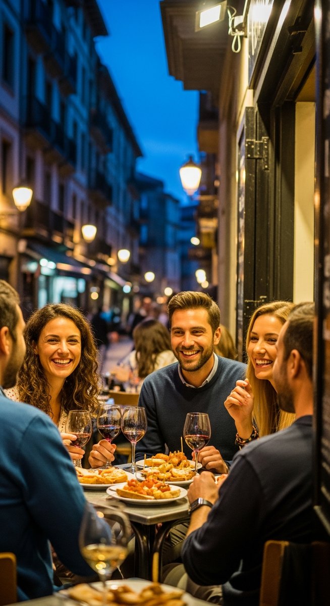 a photo illustrating san sebastian in Spain on a food tour