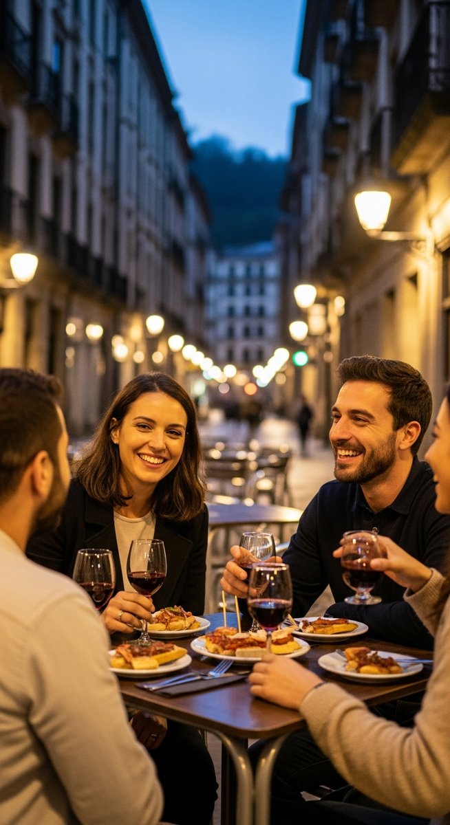 a photo illustrating bilbao in Spain on a food tour