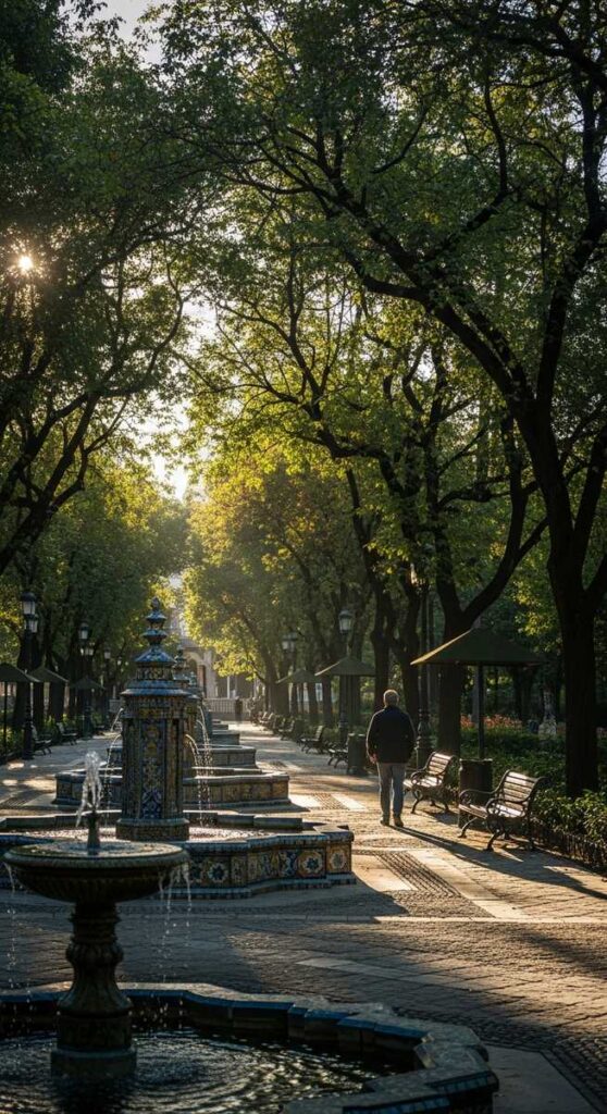 Maria Luisa Park in Seville, Spain