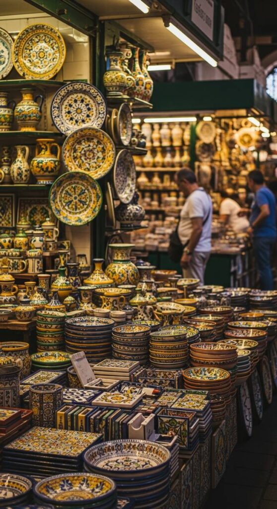 a market stall in Sevilla